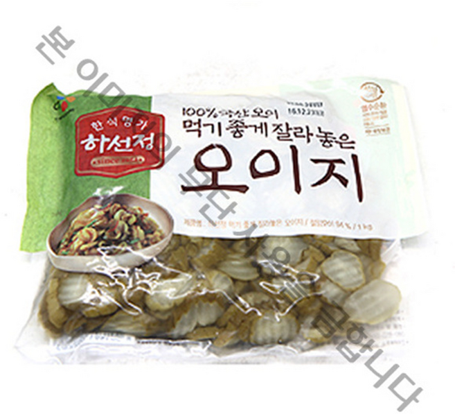 CJ제일제당 하선정 먹기좋게자른 오이지, 1개, 1kg