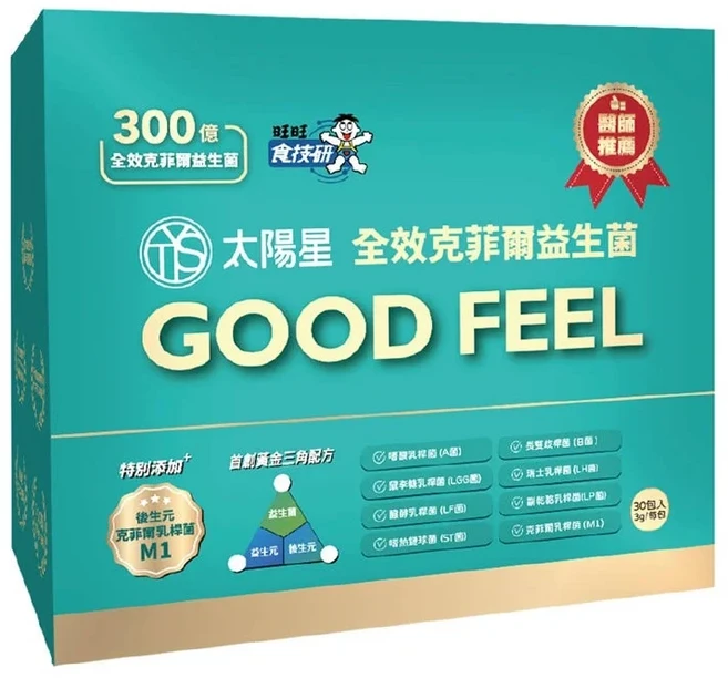 太陽星 全效克菲爾益生菌 300億 3g, 1個, 30份