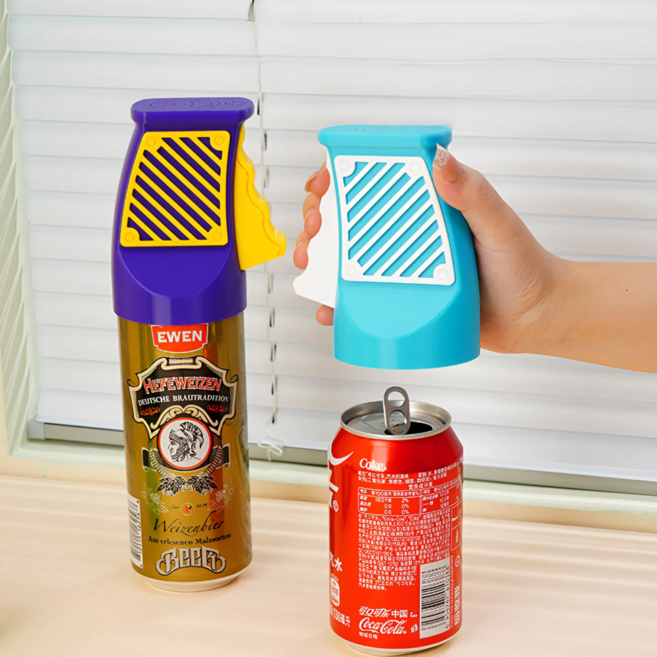 탈론나인 손톱보호 원터치 캔오프너, 1개, 스카이블루