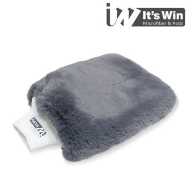 잇츠윈 시그니쳐 X 미트 세차 스펀지, 1개, 애쉬그레이