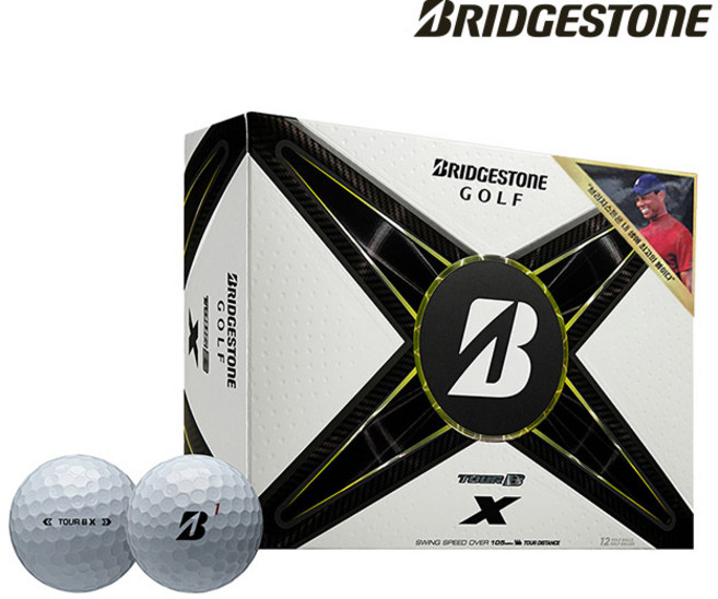 브리지스톤 TOUR B X 골프볼 3피스, 화이트, 화이트, 1개