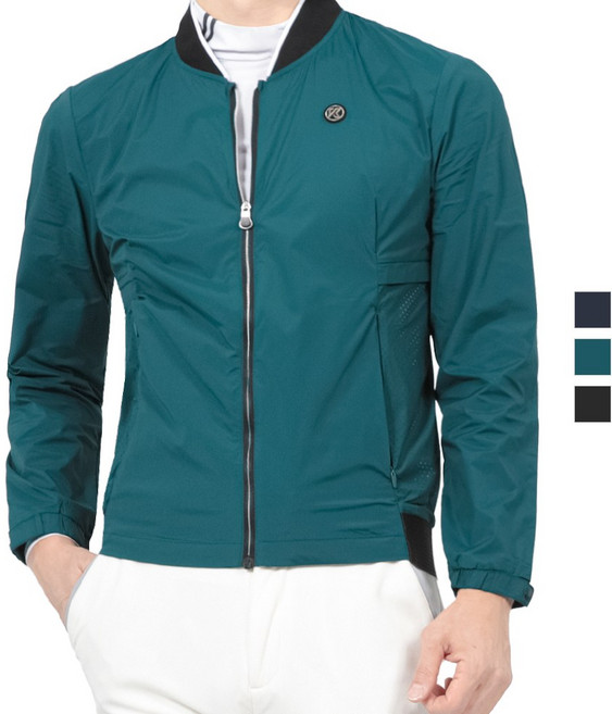 김영주스포츠 남성 골프 메쉬 스판 블루종 자켓 Model No_DB5021