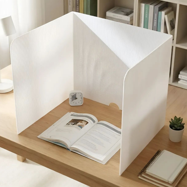 일상온 책상가림막 독서실 칸막이, 1개, 화이트