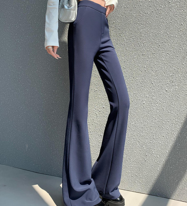 모몰라티 여성 부츠컷 하이웨스트 오피스복 정장바지 슬림핏 스판바지