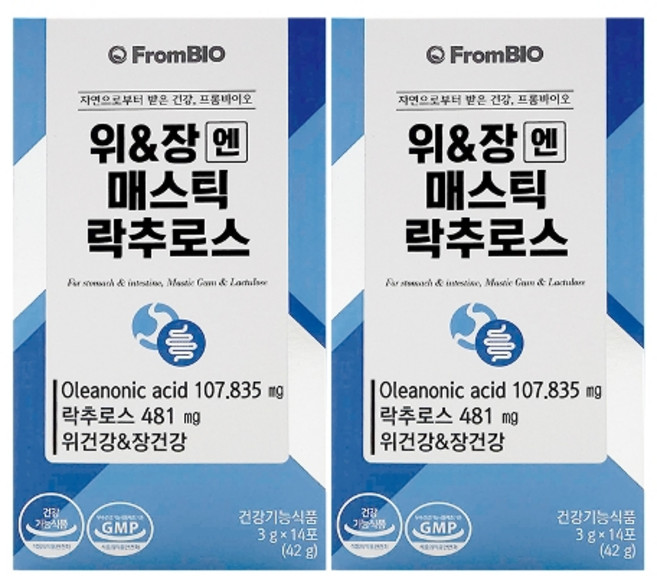 프롬바이오 위 장엔 매스틱 락추로스 14p, 42g, 2개