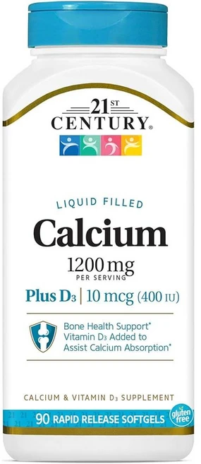 21 센츄리 액상 칼슘 플러스D3 1200mg 400IU 90정 21st Century, 1개 - 쿠팡