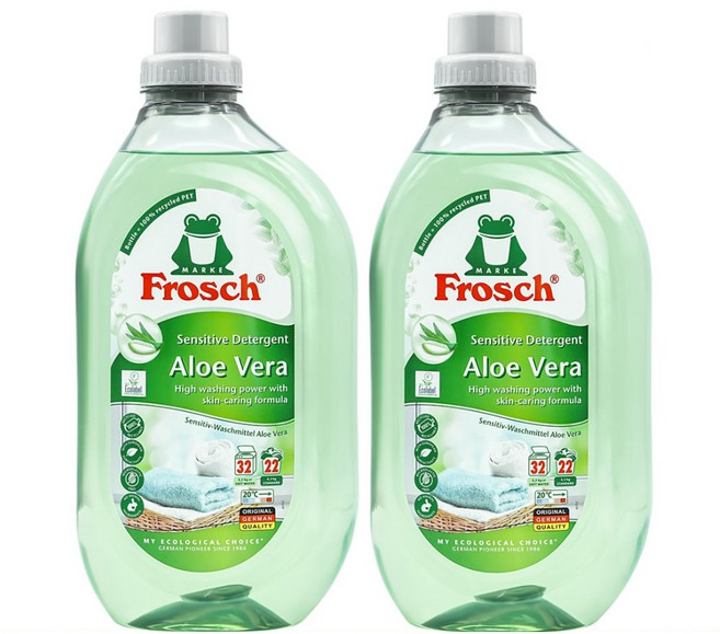 프로쉬 알로에베라 고농축 세탁세제 본품, 1.5L, 2개