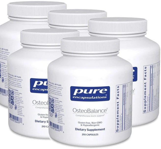 퓨어인캡슐레이션 오스테오밸런스 칼마디 아연 캡슐 Pure Encapsulations OsteoBalance, 5개, 210정 - 쿠팡