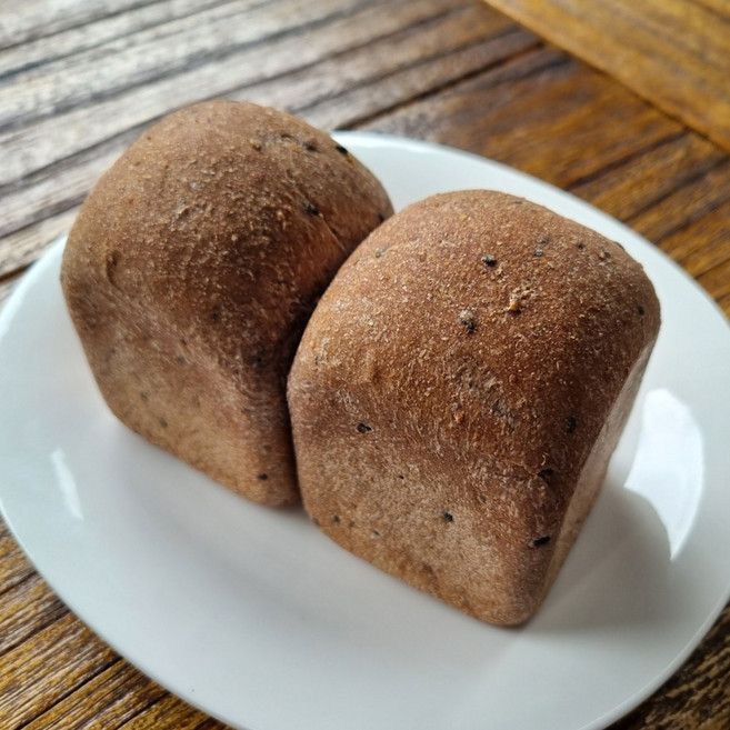 밥브레드 노밀가루 차전자피모닝빵/베이글/미니식빵 식이섬유 많은빵 변비직빵, 차전자피 큐브식빵, 1개