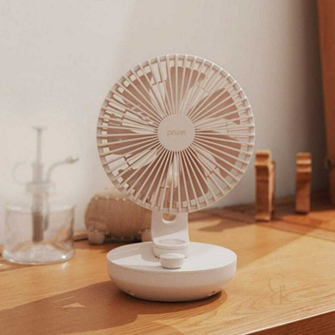 프리즘 무선 탁상용 선풍기 BLDC D2 5in 데스크 휴대용 저소음 1개입
