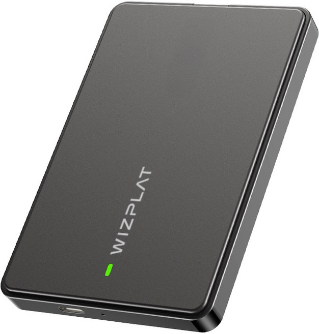 위즈플랫 HD2530C 2.5인치 SATA3 외장하드 케이스 USB-C USB3.2 Gen2 10G 간편장착