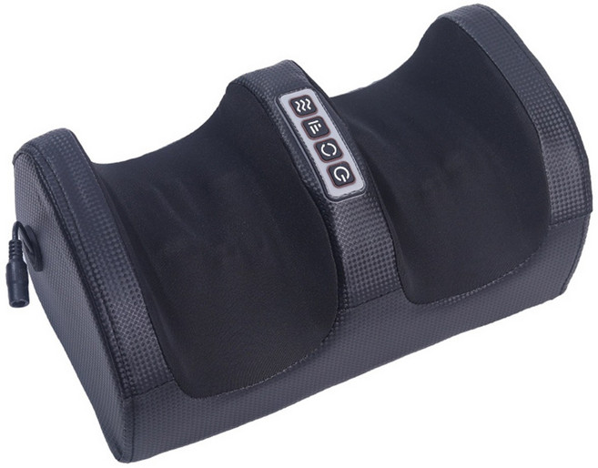 발마사지기 롤링 순환 종아리 겸용 온열 발바닥 마사지기, 검은색, 4버튼