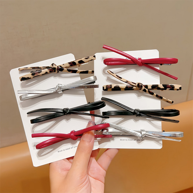 쓸리보 여성 헤어핀 리본 클립 머리핀 8종세트