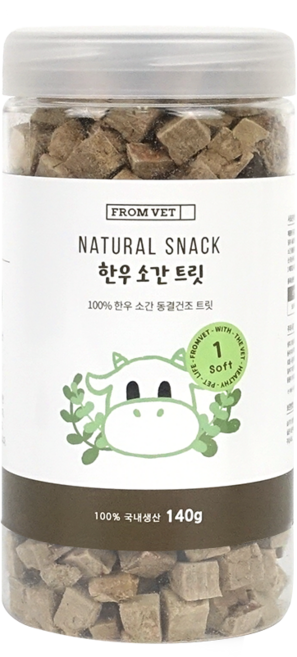프롬벳 한우 간 동결건조 트릿 반려동물, 140g, 1개, 한우 소간