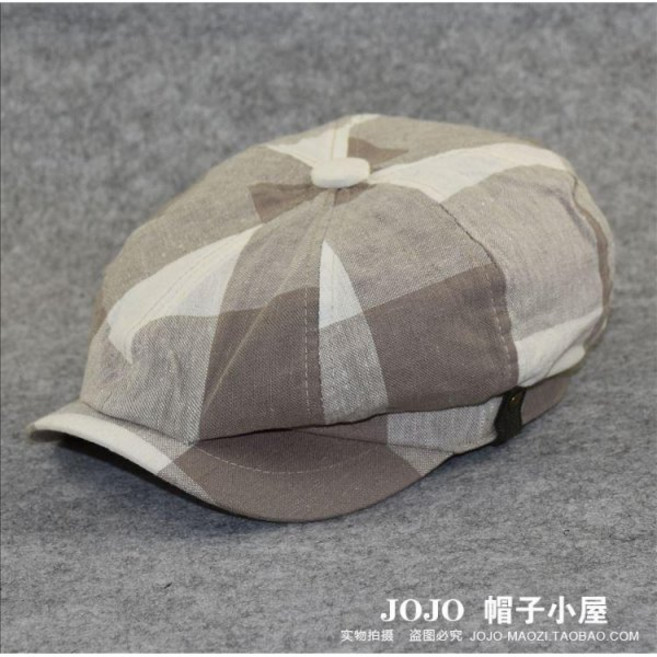113214 베레모 봄여름 뉴타입 코튼린넨 헌팅캡 여름시즌 남자모자 캐주얼 유행패션 화가모자 팔각모 빅사이즈