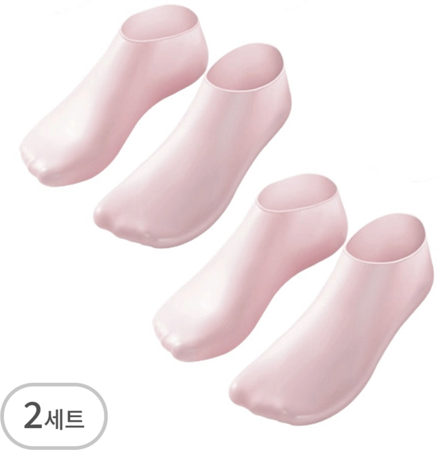 IFNA 실리콘 보습 양말 발커버 각질 케어, 1세트, 2개입