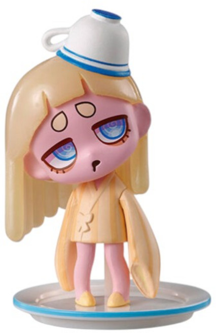 BANDAI 轉蛋 扭蛋 VIRUSWEETS 模型收集 午茶篇 甜點 下午茶 模型 造型 全6款, 1個, F款/奶茶-杯子藍