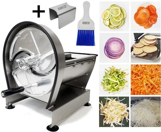 호레카 고급형 양배추 토마토 레몬 마늘 야채 슬라이서 무채칼 만능회전채칼, 슬라이서 세트(날포함), 1개