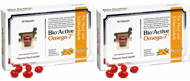 Pharma Nord 파마노드 오메가 7 씨벅톤 바다 산자나무 오일 60정 2팩 - 쿠팡