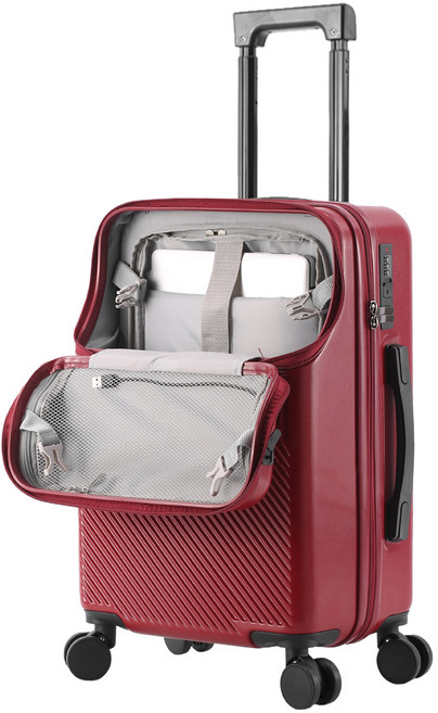 민트스쿨 하드캐리어 앞포켓 전면개방 20 22 24 26 인치