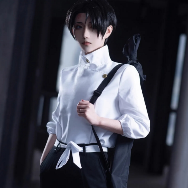 픽앤모어 주술회전 옷코츠 유타 의상 주술회전 코스프레 소품 세트 검 포함 졸업사진 코스프레 퀄리티 보장