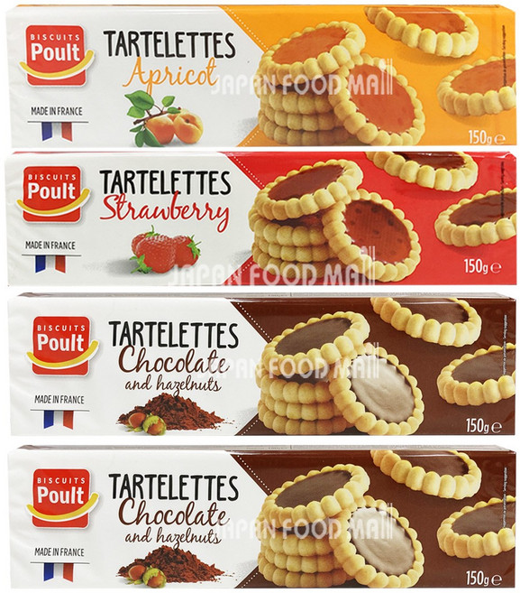 폴트 타르트 딸기+살구+초콜릿 앤 헤이즐넛, 600g, 1세트