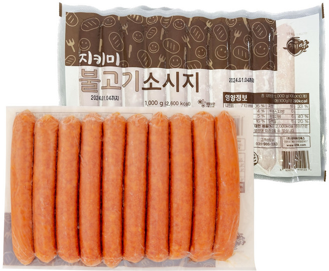 지키미 불고기소시지 1kg, 1개