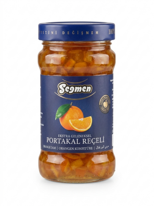 세그멘 오렌지 잼 380g 튀르키예 프리미엄 과일잼 오렌지 마멀레이드 Turkish Orange Jam 380g Premium Portakal Receli, 1개
