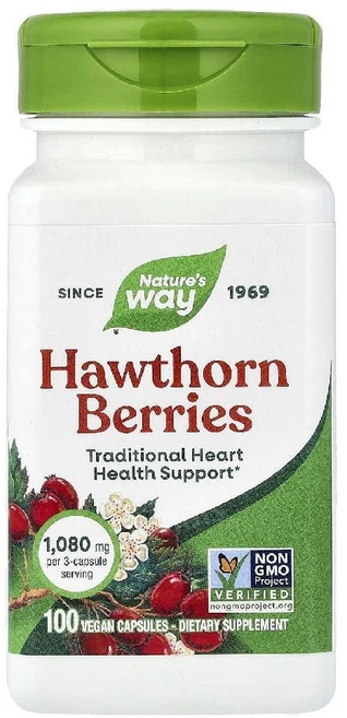 네이처스웨이 하우쏜 산사나무베리 1080mg 100캡슐 Hawthorn, 1개 - 쿠팡