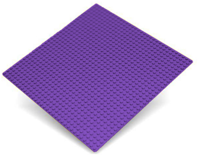 相容樂高 32x32 小顆粒積木底板, 紫色, 1個