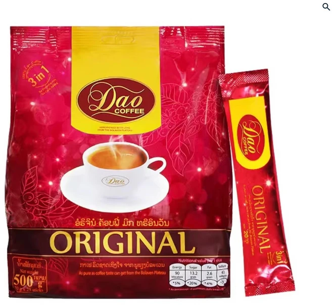 Dao 라오스 커피 인스턴트 3in1 오리지널 500g, 2개, 20g - 쿠팡