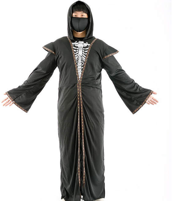 파티쇼 스켈레톤 닌자 성인의상 할로윈 해골 코스프레 행사
