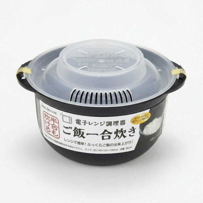 전자레인지 1인용 밥솥 BPA FREE 일본산혼밥/자취/도시락, 상세페이지 참조, 1개