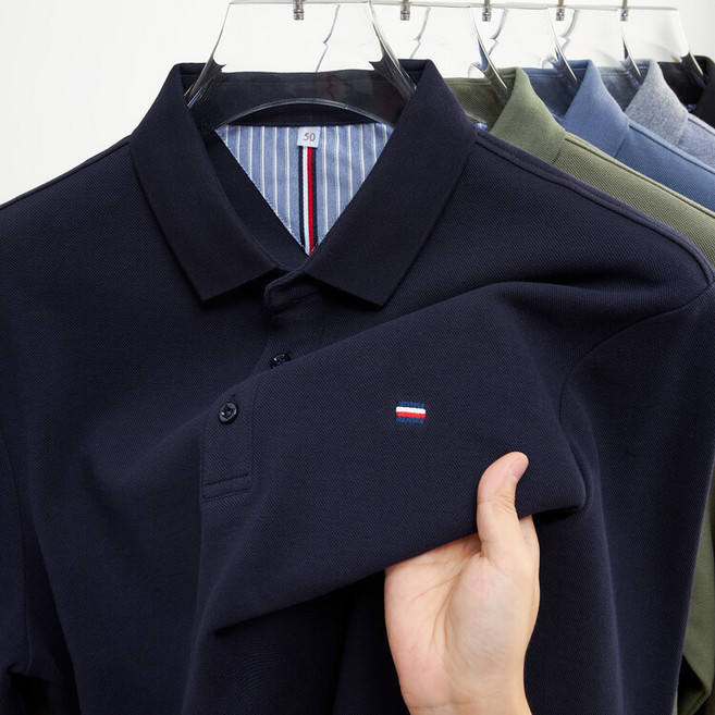 남성 폴로셔츠 무지 순색 베이직 캐주얼 반팔 티셔츠 중년 아빠룩 루즈핏 이너웨어