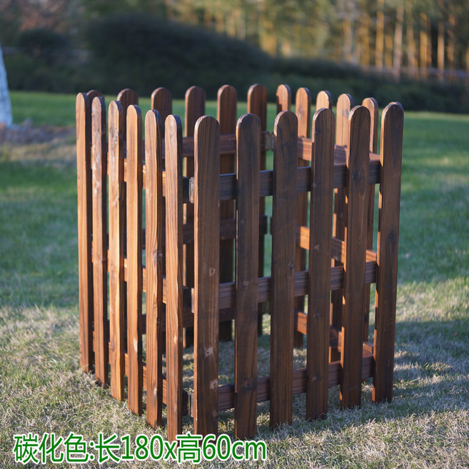 왓위셀 브라운 울타리 원목 나무 대형 우드 펜스 50cm