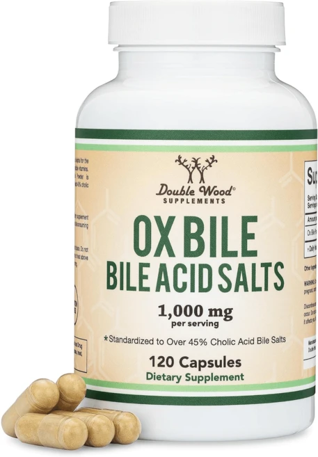 Ox Bile 소담즙 추출물 1000mg 45%의 콜릭산 담즙염 소화효소 담즙 보충제 45% 콜산 담즙산, 옵션1, 1개, 120정 - 쿠팡