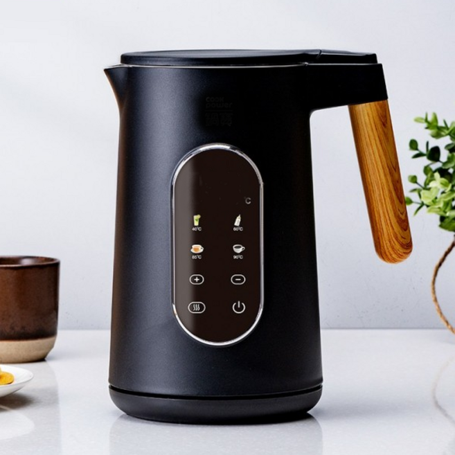 鍋寶智能溫控快煮壺1.8L大容量 電熱水壺, 黑色