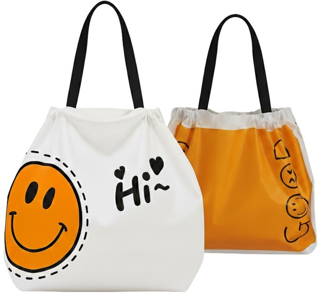 그니주니 복조리 선물 포장봉투 쇼핑백, 50개, 오렌지HI