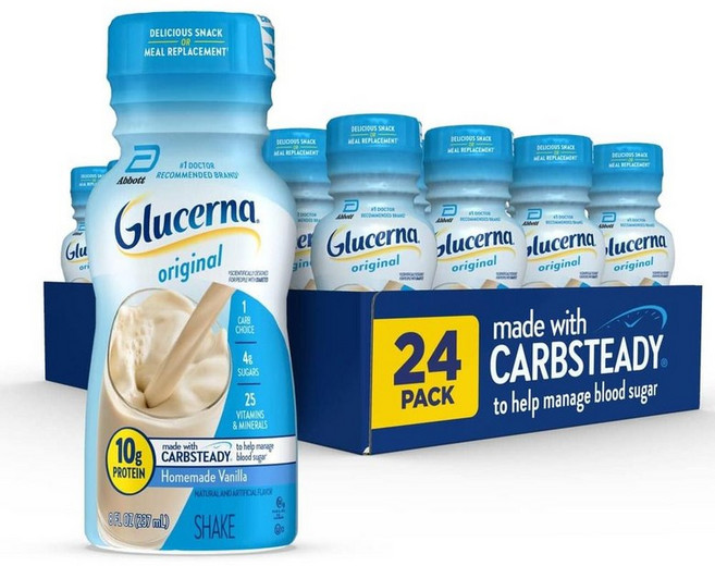 Glucerna 글루서나 오리지널 단백질 쉐이크 바닐라맛 237ml, 24개