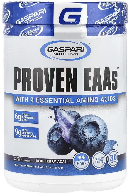 Gaspari Nutrition 9가지 필수 아미노산 함유 Proven EAAs 블루베리 아사이 390g(13.75oz), 1개, 390g - 쿠팡