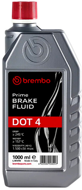 브렘보 브레이크 오일 DOT4 1L brembo 정식수입 브레이크액, 브렘보 BREMBO 프리미엄 브레이크액 오일 DOT4, 1개, DOT4 브레이크 오일 1L