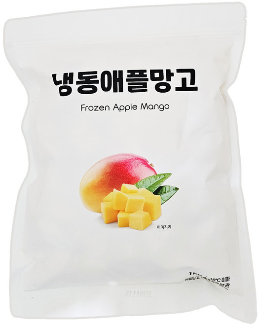 이안 냉동 애플망고 청크/ 페루산 다이스컷, 15개, 1kg