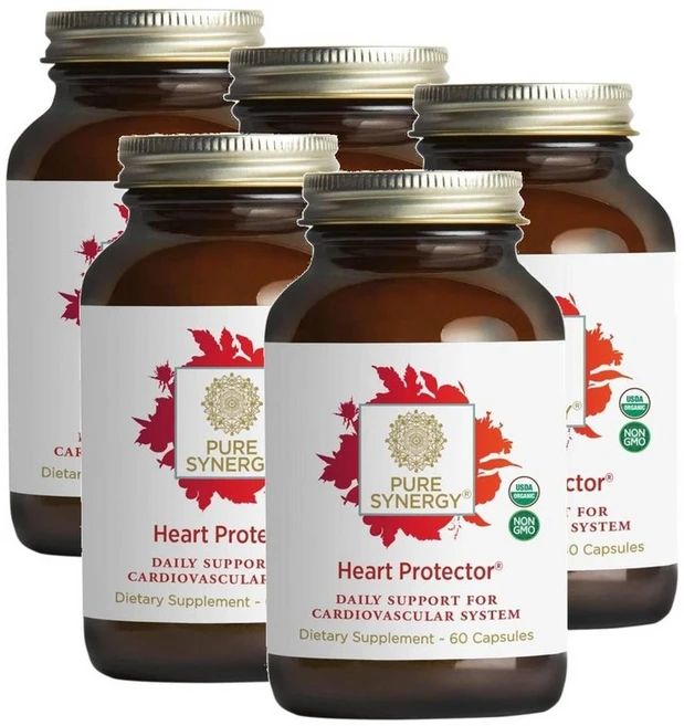 퓨어시너지 하트 프로텍터 30일분 캡슐 PURE SYNERGY Heart Protector, 5개, 60정 - 쿠팡