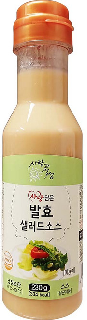 사랑과정성 사랑담은 발효 샐러드소스 230g 셀러드 드레싱 이강산닷컴, 2개