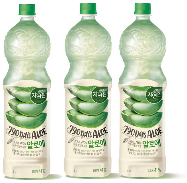 자연은 알로에 주스, 1.5L, 3개