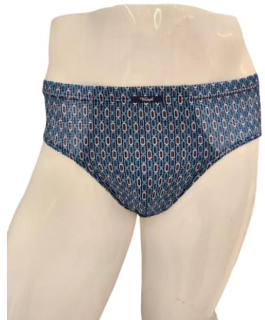 트라이엄프 [95~105]시원 쾌적 인견 기하학 블루 인밴드 브리프 남자 삼각팬티 (TEMBF211 BU) 590255