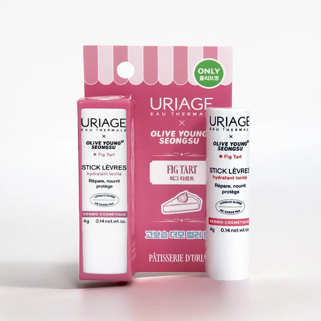 유리아쥬 스틱레브르 컬러드 립밤 컬러립밤, 1개, 4g, 성수02 피그타르트 - 쿠팡