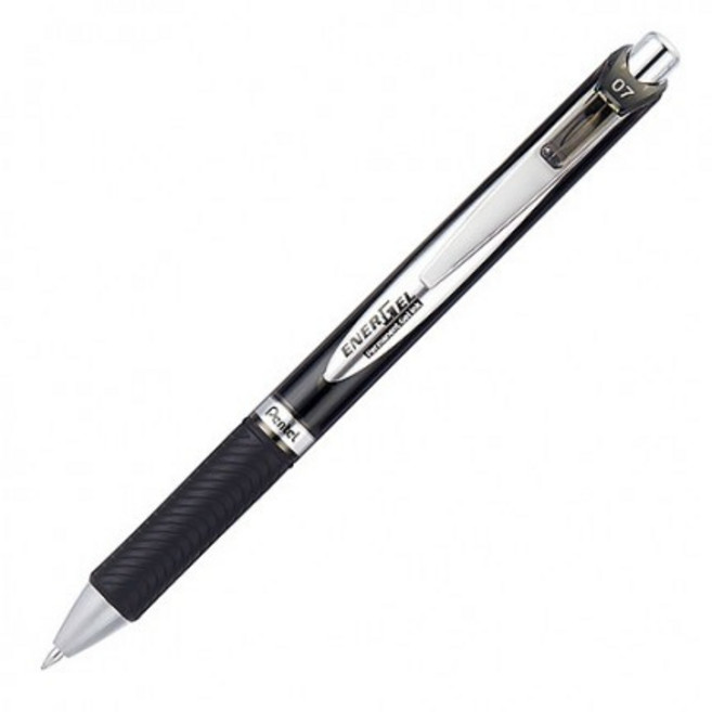 PENTEL極速耐水鋼珠筆(砲彈筆頭) 0.7mm ENERGEL, BLP77-AX 黑(筆), 1支