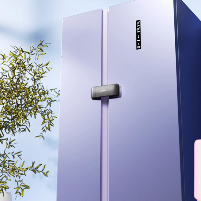 만다린망고 양문형 냉장고 잠금장치 서랍장 서랍열림방지 안전잠금장치, 냉장고잠금장치(블랙), 1개