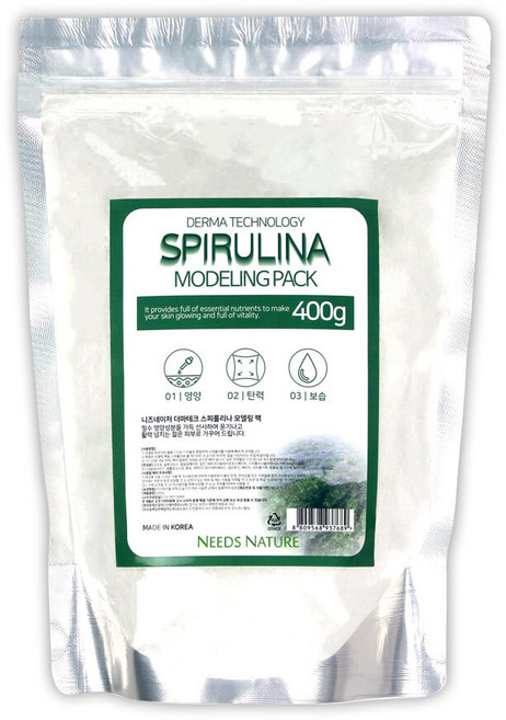 니즈네이처 더마테크 스피룰리나 모델링팩 400g, 1개, 1개입